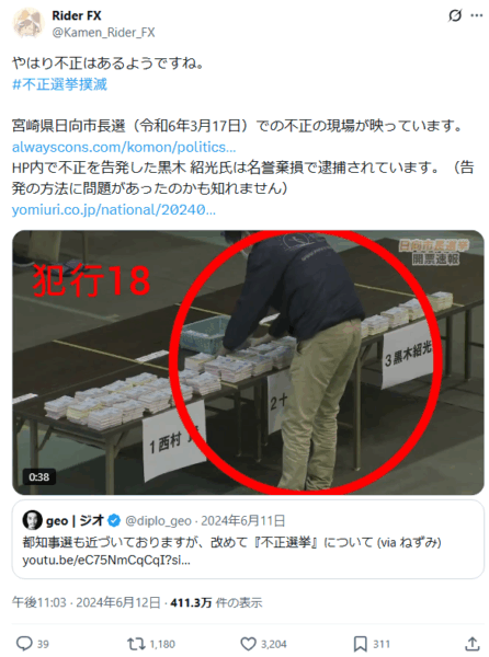 不正選挙ポスト