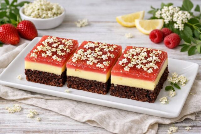 層になったケーキ
