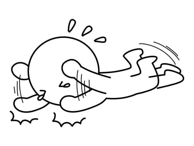 ヤケになる